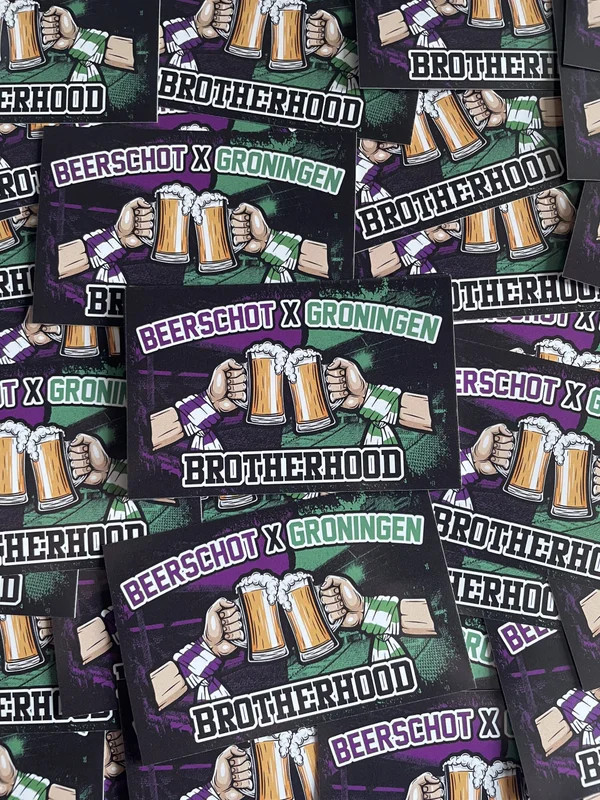 Beerschot X Groningen brotherhood sticker